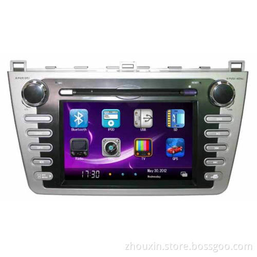 dvd de navegacao GPS Bluetooth ISDB-T dvbt estereo de radio de TV para MAZDA 6